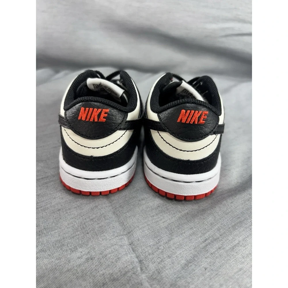 Nike Dunk Low (TDE) Toddler Kid's Shoes Size 7c Sail/Black-Chili Red DC9562-100